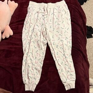 Target Colsie women’s  Joggers with Candy Cane Print size medium